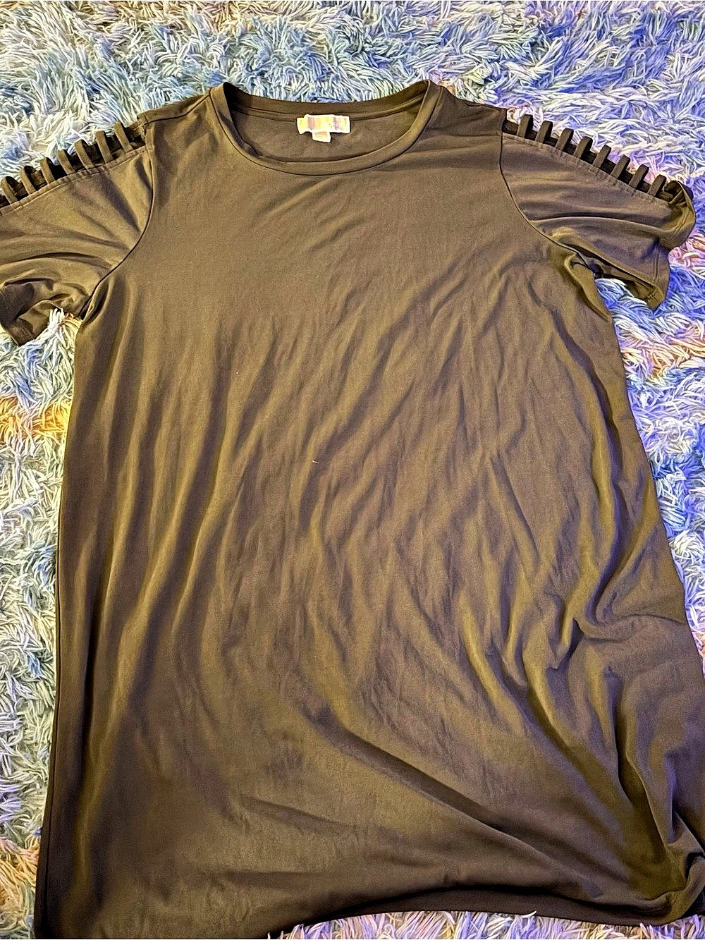 Michael Kors Short Sleeve Top in Black